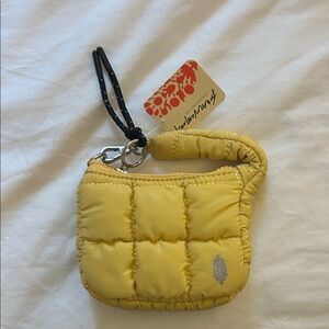 FP Movement by Free People Yellow Quilted Micro Pouch